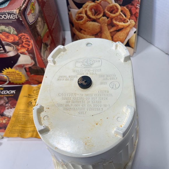 Vintage Nordic Ware Electric Multi-Fri-Plus Deep Fries Fondues Original Box - Picture 11 of 16